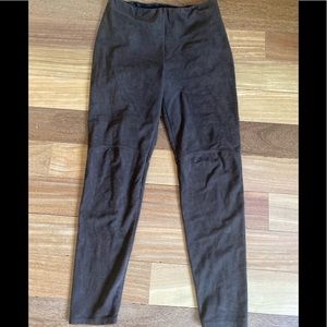 Lysse Brown Faux Suede Leggings